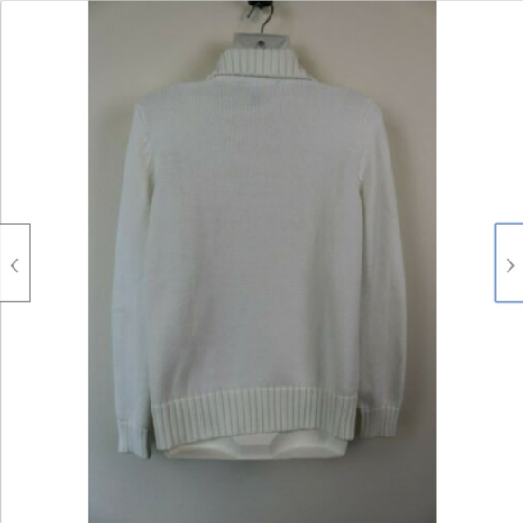 Lauren Ralph Lauren Womens Sweater White Pullover - Picture 5 of 6
